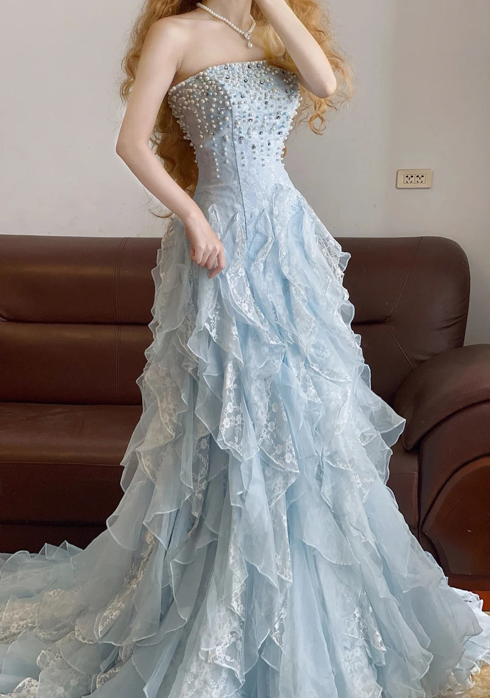 Mermaid Vintage Evening Dresses, Sleeveless Long Party Gowns  cg25509 main image 0
