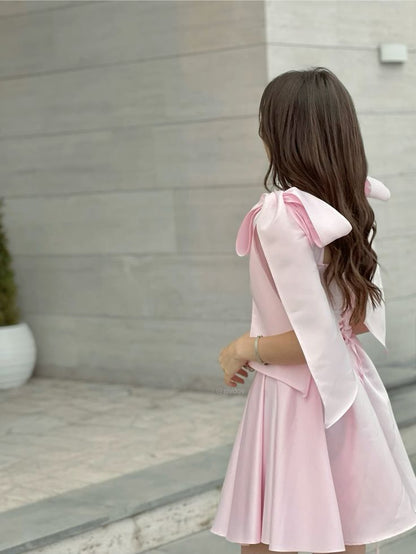 A Line Pink Short Party Dress Cocktail Dresses Homecoming Dress     cg25872