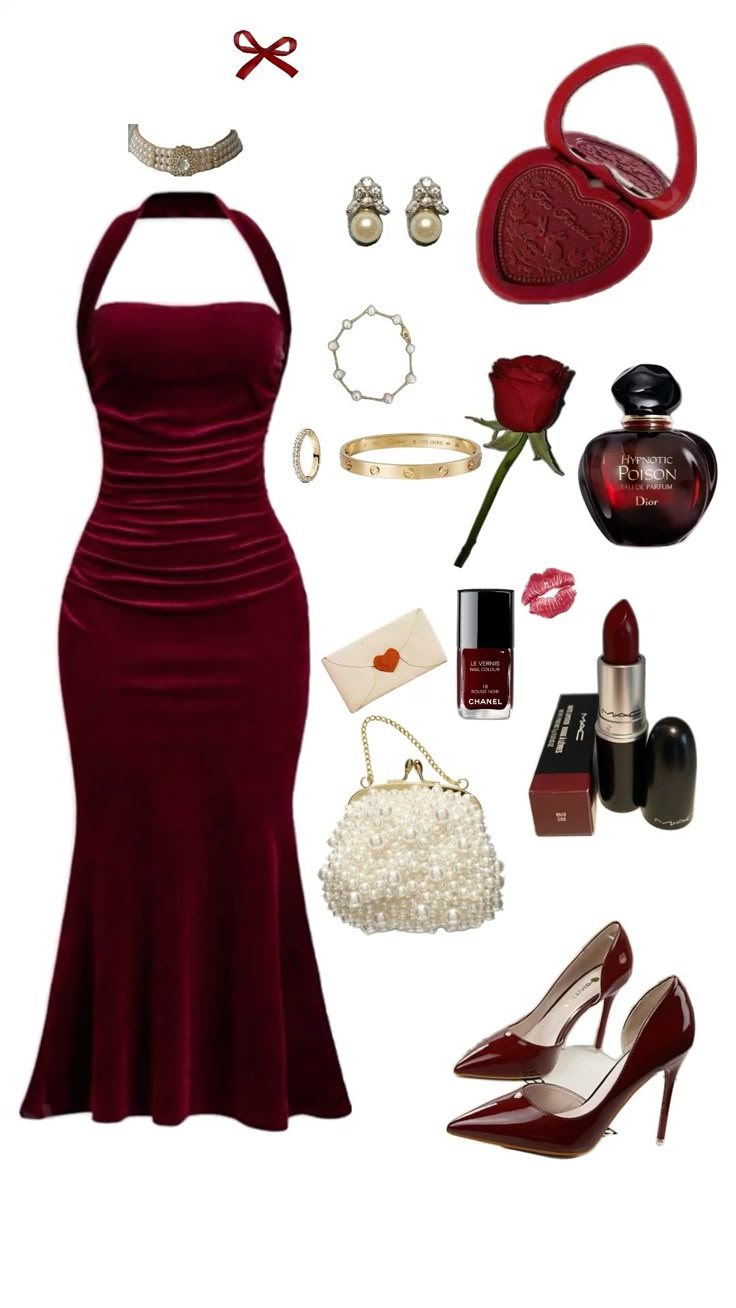 Elegant Burgundy Velvet Long Prom Dress, Vintage Evening Dress    cg25406