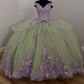 A Line Quinceanera Dress Lace Appliques Sweet 16 15 Ball Gown   cg25905