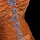 A Line Orange Formal Dress Vintage Long Party Dress Evening Dress Prom Dresses     cg25718
