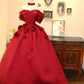 A Line Red Long Party Dress Evening Dress Prom Dresses     cg25674