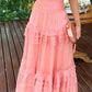 V-Neck Floor-Length Layered Dress Sweet Dress Long Prom Dress  cg8980