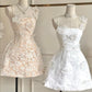 A Line Spaghetti Straps Short Party Dress Cocktail Dresses Homecoming Dress     cg25683