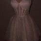 Cute A Line Spaghetti Straps White Sequin Mini Short Formal 8th Grade Homecoming Dresses Summer Middle School Homecoming Outfits      cg26012