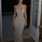 Vintage evening dress, sexy sleeveless mermaid prom dress    cg25766