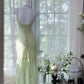 Green Mermaid Formal Dress Vintage Long Party Dress Evening Dress Prom Dresses     cg25711