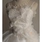 A Line Lace White Wedding Dress Sleeveless Long Princess Evening Dress   cg25935