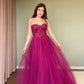 Elegant Tulle Strapless Party Dress Evening Dress     cg25172