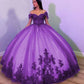 Tüll Off-the-Shoulder Quinceanera Kleid Ballkleid cg25131