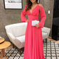 A-line Prom Dress With Long Sleeves  cg5591
