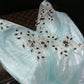 A Line Vintage V Neck Long Prom Party Dresses Unique Evening Dress   cg26071