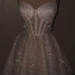 Cute A Line Spaghetti Straps White Sequin Mini Short Formal 8th Grade Homecoming Dresses Summer Middle School Homecoming Outfits      cg26012