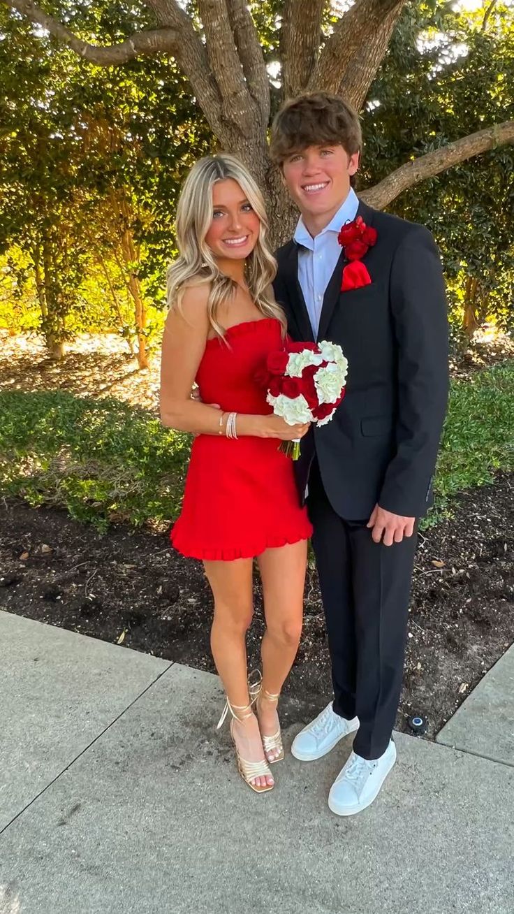 Red Strapless Short Homecoming Dress,Birthday Party Dress cg25067 – classygown