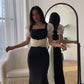 New Long Mermaid Short Sleeves Long Prom Party Dress    cg25619