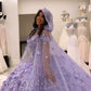 Floral Quinceanera Dresses Off Shoulder Ball Gown Puffy Lace Embroidery Princess Sweet 16 Girls    cg24835