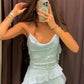 Blue Sexy Short Party Dress Cocktail Dresses Homecoming Dress     cg25670