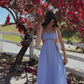 Lilac Halter Simple Evening Dress Long Prom Party Dress    cg25633