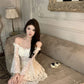 Ivory Lace Cocktail Dresses Homecoming Dress Short Prom Dress Party Dress    cg26034