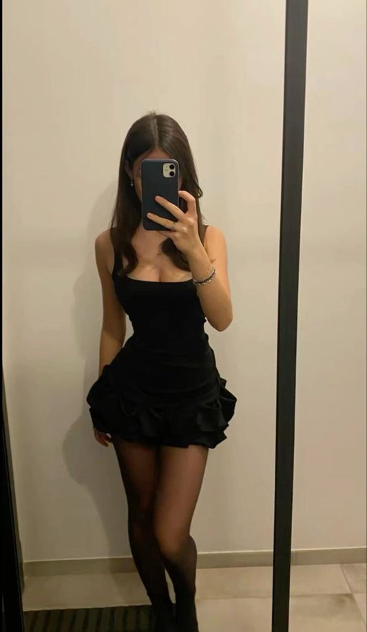 Black Party Dress Short Prom Dresses Homecoming Gowns      cg25610