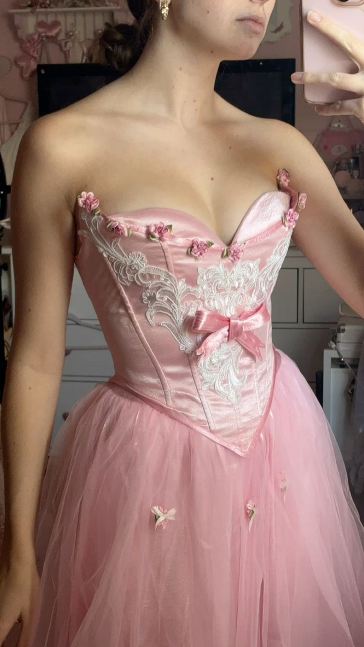 A-Line Tulle Midi Prom Dress, Pink Formal Dress Evening Dress    cg25431