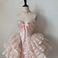 pink short party dress cocktail dress    cg25417