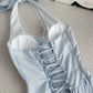 Long A Line Vintage Halter Party Dress Evening Dress Prom Dresses     cg25757