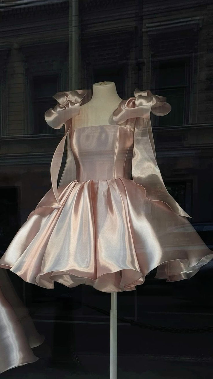 Pink Short Party Dress,Cocktail Dresses, Homecoming Dress main image 0