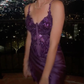 Purple Sexy Spaghetti Straps Long Evening Dress Party Prom Dress      cg25249