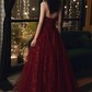 Tulle Long  Prom Dresses  Wine Red Tulle  Formal Evening Dress cg26233