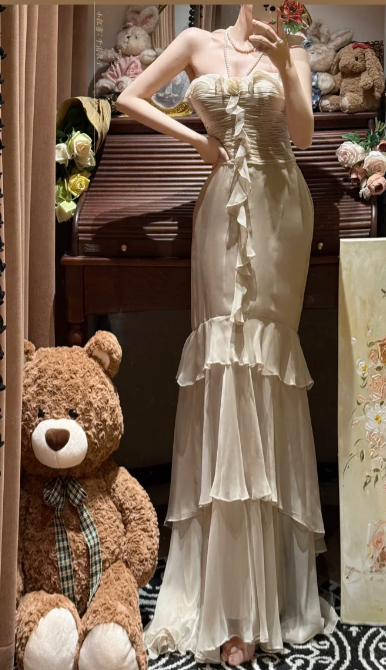 Blaues langes Ballkleid Abendkleid zum 21. Geburtstag cg26107