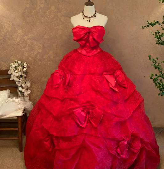 Ball Gown Red Sweet 16 Birthday Dress Cute Quinceanera Dresses cg26339