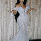 Mermaid Off Shoulder Long Prom Dresses Formal Evening Party Dress   cg25454