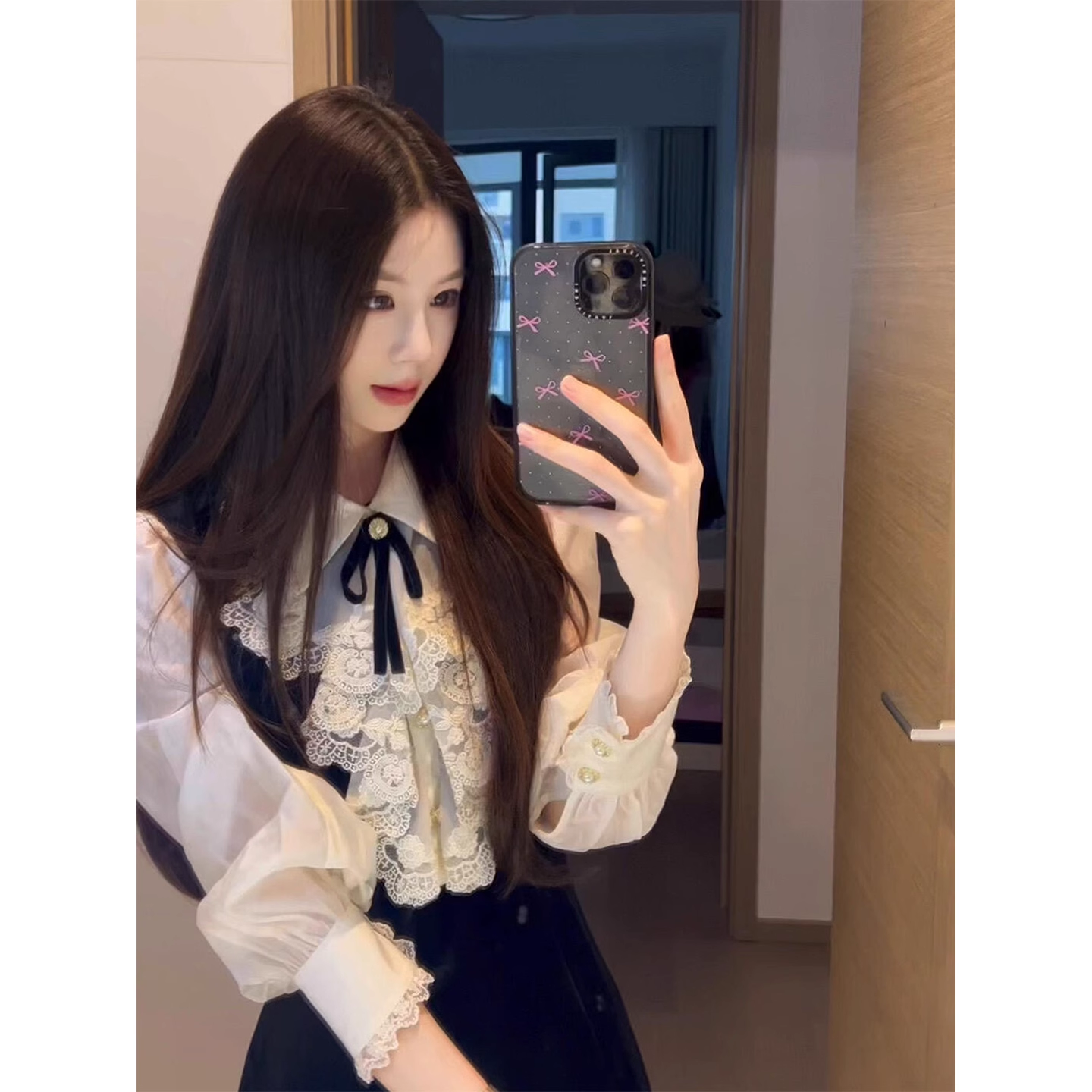 Lace Velvet Dress for Women  G053