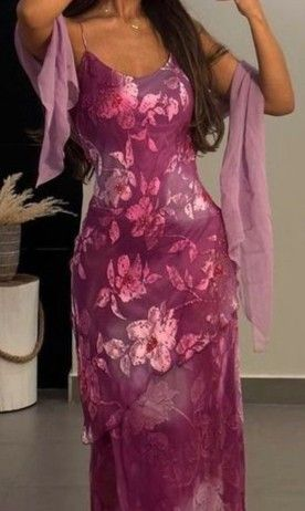 Vintage Flora Evening Dress Formal Prom Party Dress Birthday Dress cg26168