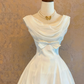 A Line White Chiffon Birthday Outfit Short Prom Dress Homecoming Dress cg26325