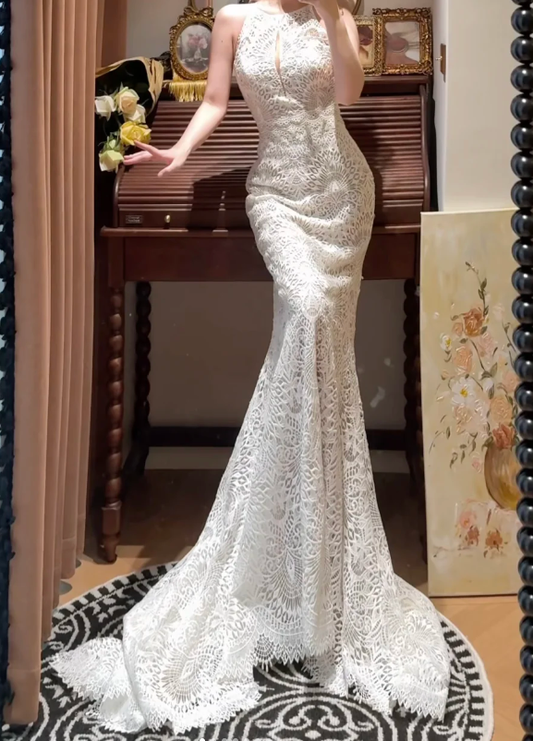 Blaues langes Ballkleid Abendkleid zum 21. Geburtstag cg26107