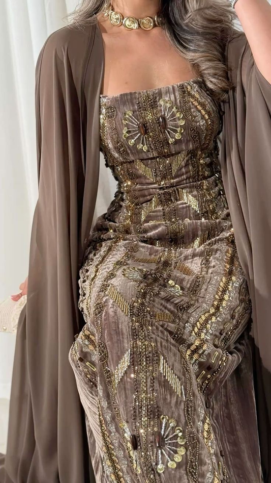 Blaues langes Ballkleid Abendkleid zum 21. Geburtstag cg26107