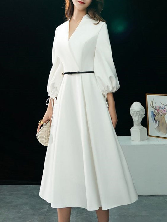 White Prom dress , charming pron dress  cg2885