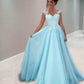 A-line Lace Long Prom Dresses, Top Lace Newest Prom Dresses    cg17170