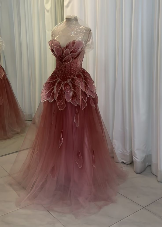 Blaues langes Ballkleid Abendkleid zum 21. Geburtstag cg26107