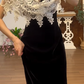 Mermaid Black Prom Party Dress Vintage Evening Gowns cg26366