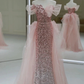 Sheath Off The Shoulder Pink Sequin Long Evening Dress Prom Dresses Birthday Outfits   cg26199