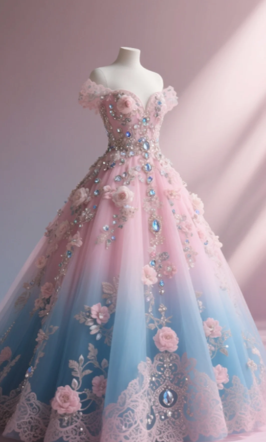 Off The Shoulder Sweet 16 Birthday Dress With Flowers Cute Prom Party Dress cg26248