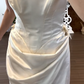 Ivory Satin Wedding Dress A Line Wedding Gowns cg26363