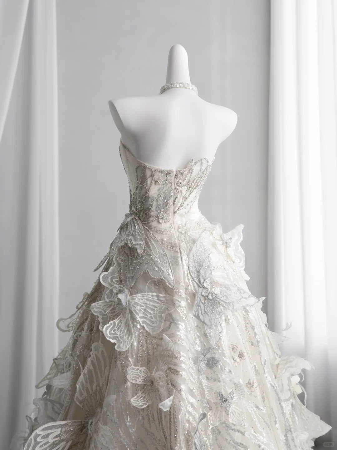 Dreamy Strapless Long Sweet 16 Dress Appliques Sequins A-Line Party Dress CY0005