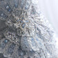 Gittering Light Blue Mini Dress Strapless Party Dress Sequins A-Line Homecoming Dress CY0006