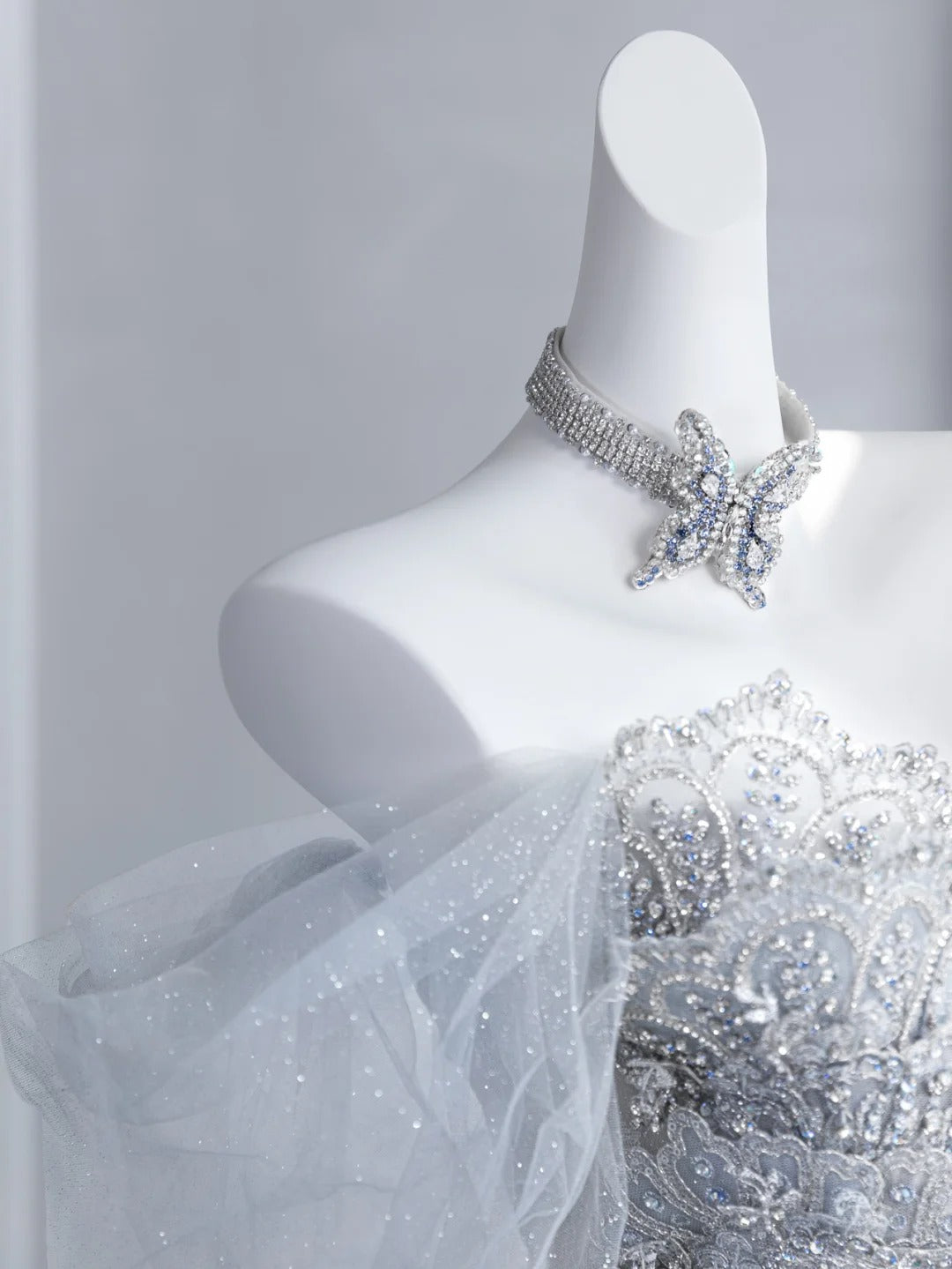 Gittering Light Blue Mini Dress Strapless Party Dress Sequins A-Line Homecoming Dress CY0006