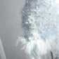 Adorable Light Blue Mini Dress Strapless Sheath Party Dress Beading Feather Homecoming Dress CY0010
