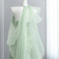 Vibrant Sequins Green Prom Dress Strapless A-Line Floral Evening Dress CY0012